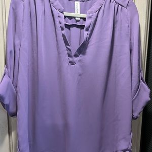 Purple silt loose fitting blouse